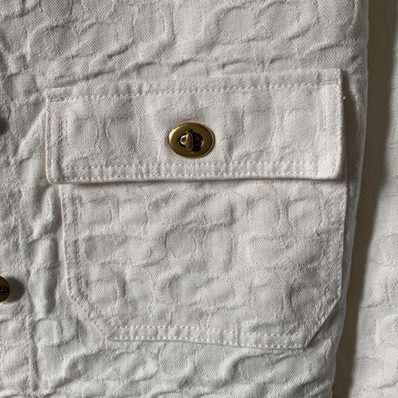🔥🔥🔥 COACH TOP RATED Signature Denim Jacket SIZE XS🔥🔥🔥 - Picture 5 of 11